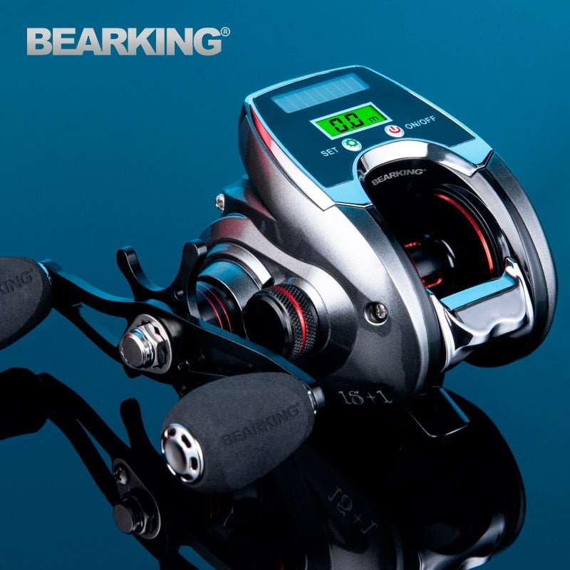Carretilha Bearking DIGITAL -12KG Drag - O Pescador Urbano