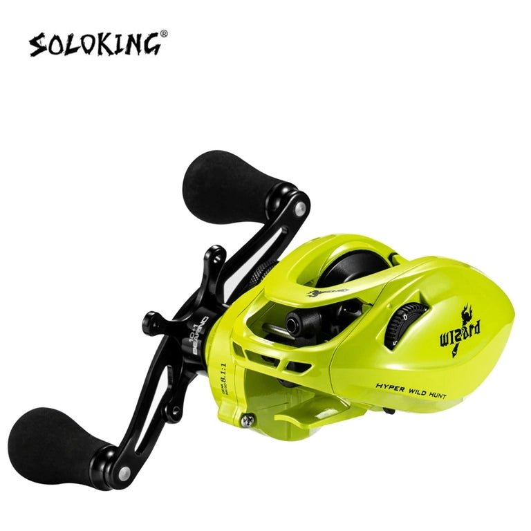 Carretilha Soloking Wizard - 12kg de DRAG - 6+1 Rolamentos - Recolhimento 6:4.1 - O Pescador UrbanoCarretilha